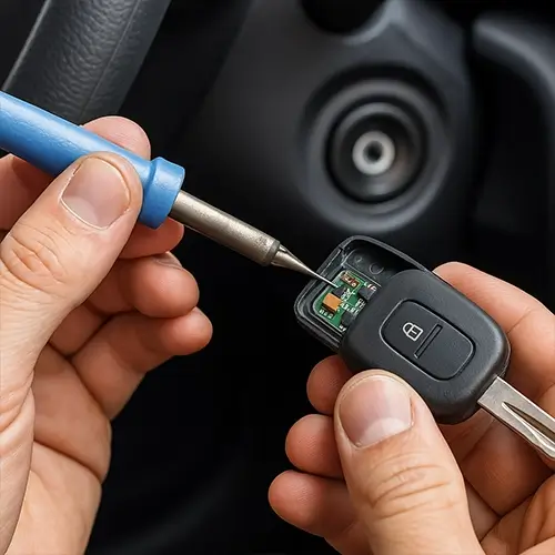 A transponder key repair A transponder key contains